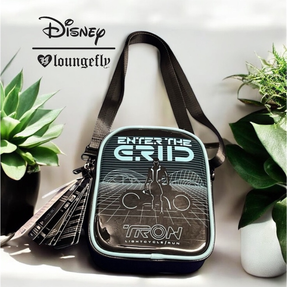 Loungefly Disney Parks Tron Lightcycle Run Crossbody Bag 🆕 Glows